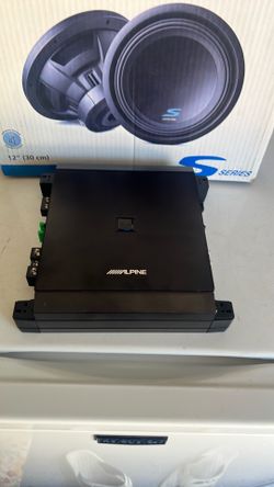 Alpine Amp & 12” Subwoofer w/box