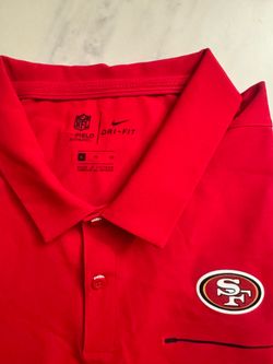 ⁠Nike Dri-Fit SF 49ers Sideline Polo Mens XL Red On-Field Apparel