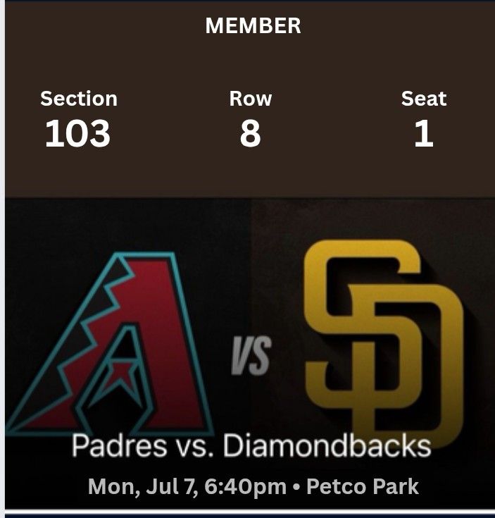 Padres Vs Diamondbacks -Mon