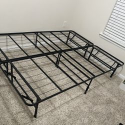 Black Metal Bed frame-Queen Size