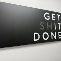 ACRYLIC FRAME /W METAL STANDOFFS 