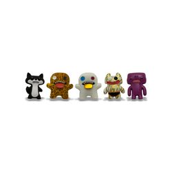 Fuggler 5-Pack Combo 2.5" Mini Monsters Fox Leopard Gold Alien