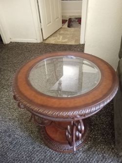 Coffee table about  3 by 2 1/2 round