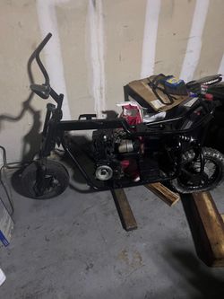 Briggs’s and Stratton motors and mini bike frame