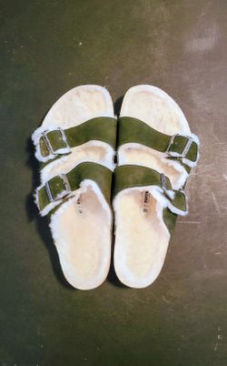 New BIRKENSTOCK Arizona Shearling Sandals sz 12