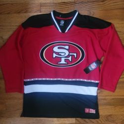 Brand New San Francisco 49ers Hockey Style Jersey- Youth