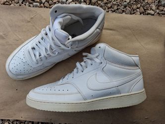 Nike Night Vision Triple White mid Mens shoes