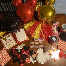 Disney Mickey Minnie Mouse Birthday Decorations 