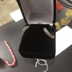 Diamond Hoop Earrings