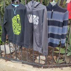 New Young Boy Sweaters And Rain Coat _10.00 Each Also Free Bunch Of Girls Clothes 