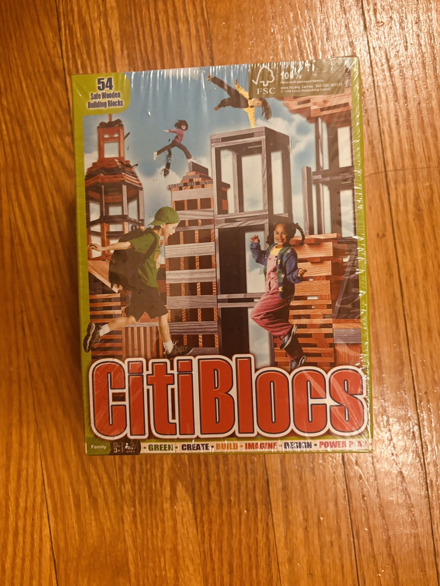 Citiblocs 54 Safe Wooden Building Blocks (New)