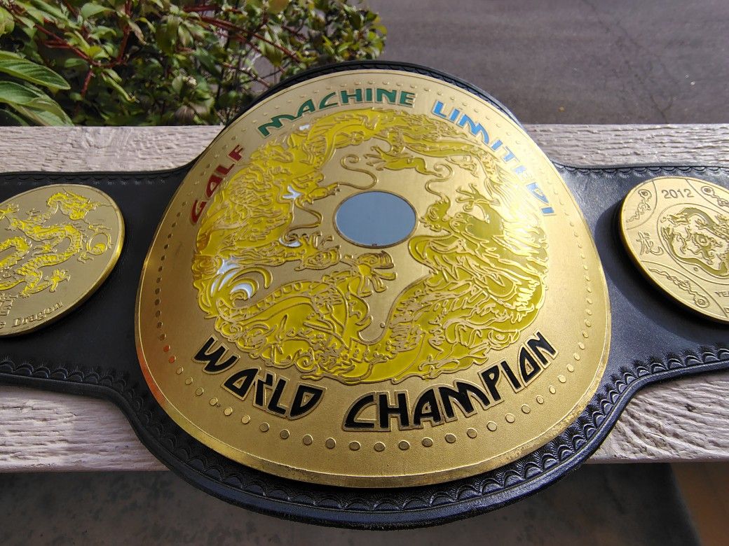 Custom Design Year Of The Dragon Trophy Belt!