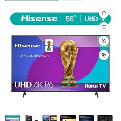 58" TV Hisense ROKU Smart TV