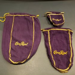 Purple Crown Royal Bags Various Sizes 
