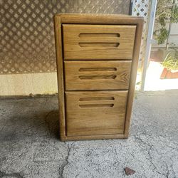 Wooden Office File 3 Drawer Cabinet 