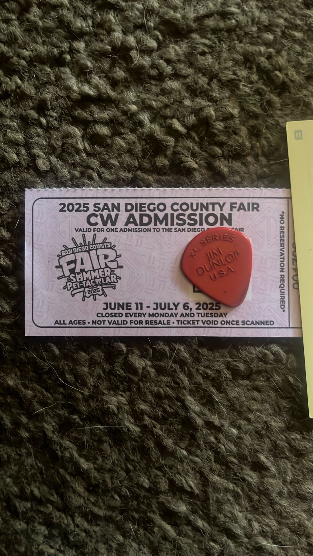 San Diego County Fair Ticket