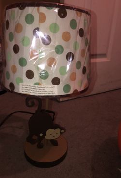Baby boy lamp monkey lamp OBO