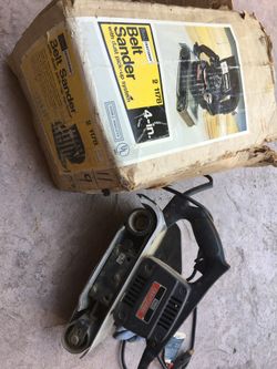 Sears craftsman 4” belt sander. Excellent.
