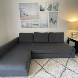 Sleeper sectional couch, 3 Seat w/Storage 