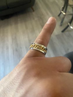 Stainless steel pinky ring mens