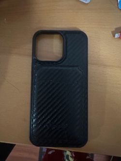 iPhone 14 Pro Max black cover with wallet