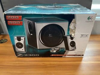 Logitech Z-5500 THX-Certified Surround Sound Speaker System in box