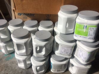 22 jars of paint 30 oz mixed colors