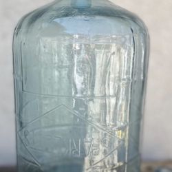 Antique 1966 (1)Sparklettes blue 5 gal Glass Water bottle