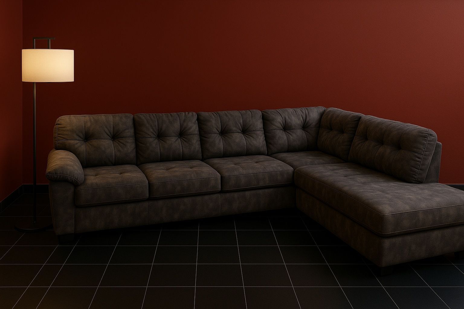 🔥Tufted Sectional Couch W/ Chaise
