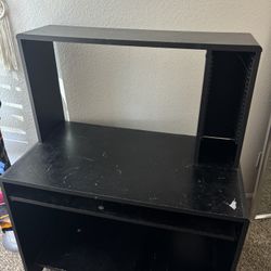 black desk top table 
