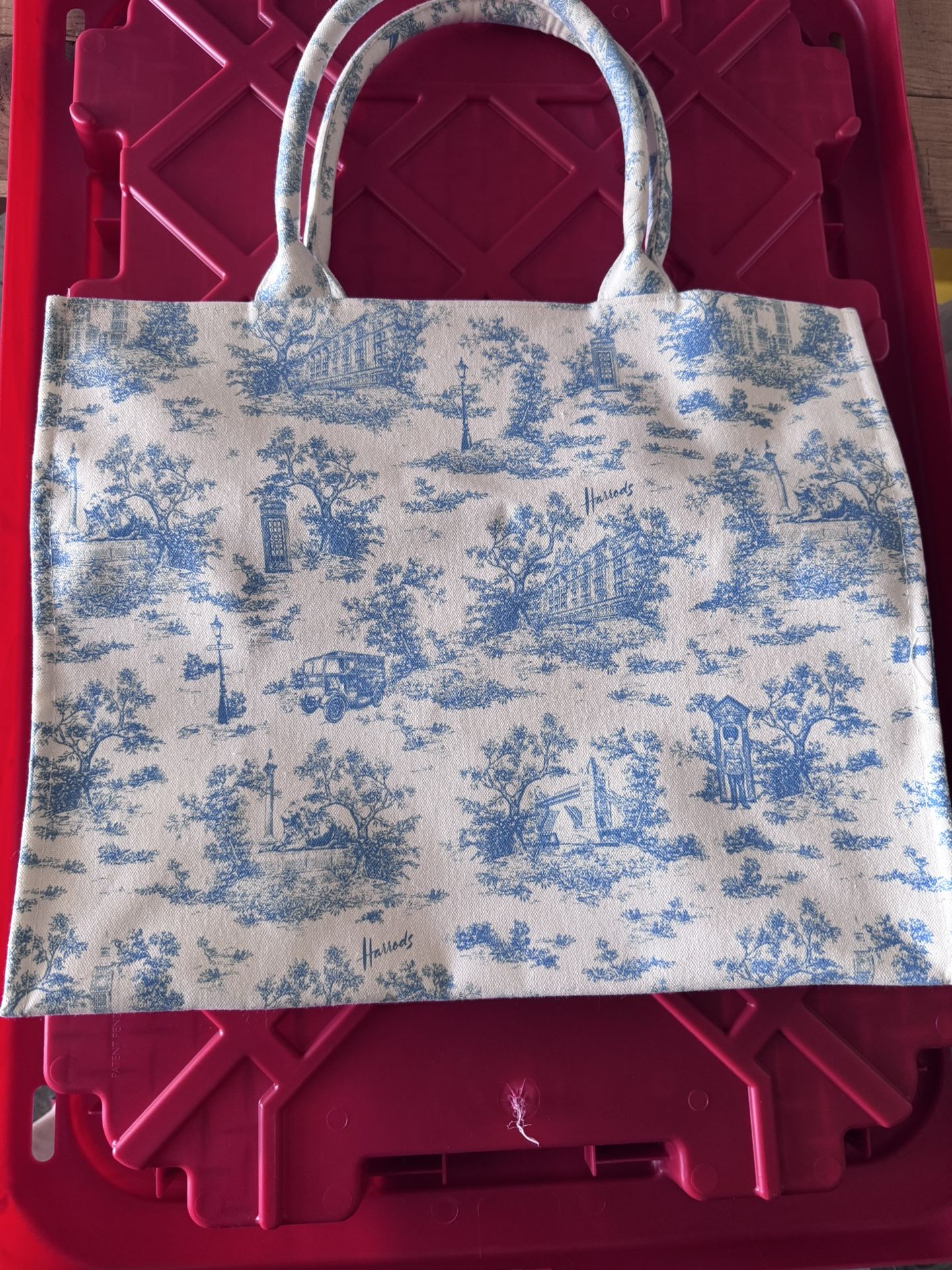 Harrods Blue Tote Bag