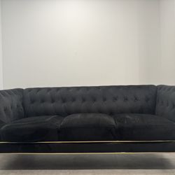 Couch Black And Gold 