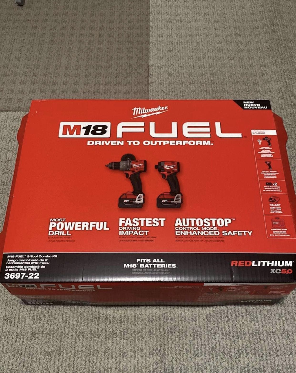 Milwaukee M18 Fuel Gen-4 Hammer Drill and Impact Combo Kit