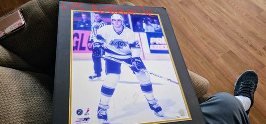 LUC ROBITAILLE 18+20 poster signed