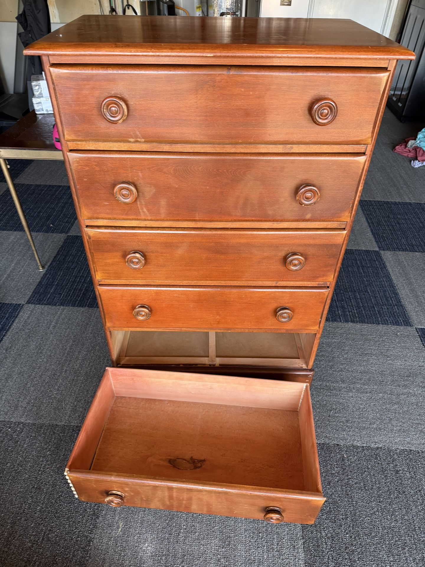 Free Solid Wood 5 Drawer Dresser
