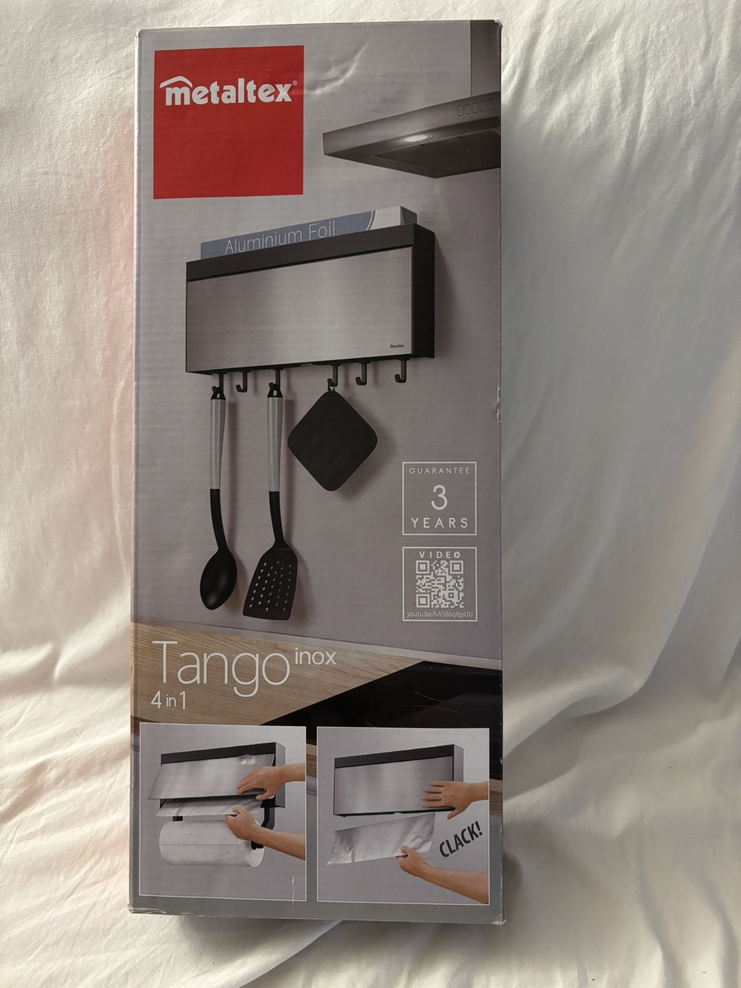 Metaltex Wall Mounted Stainless Steel Organizer