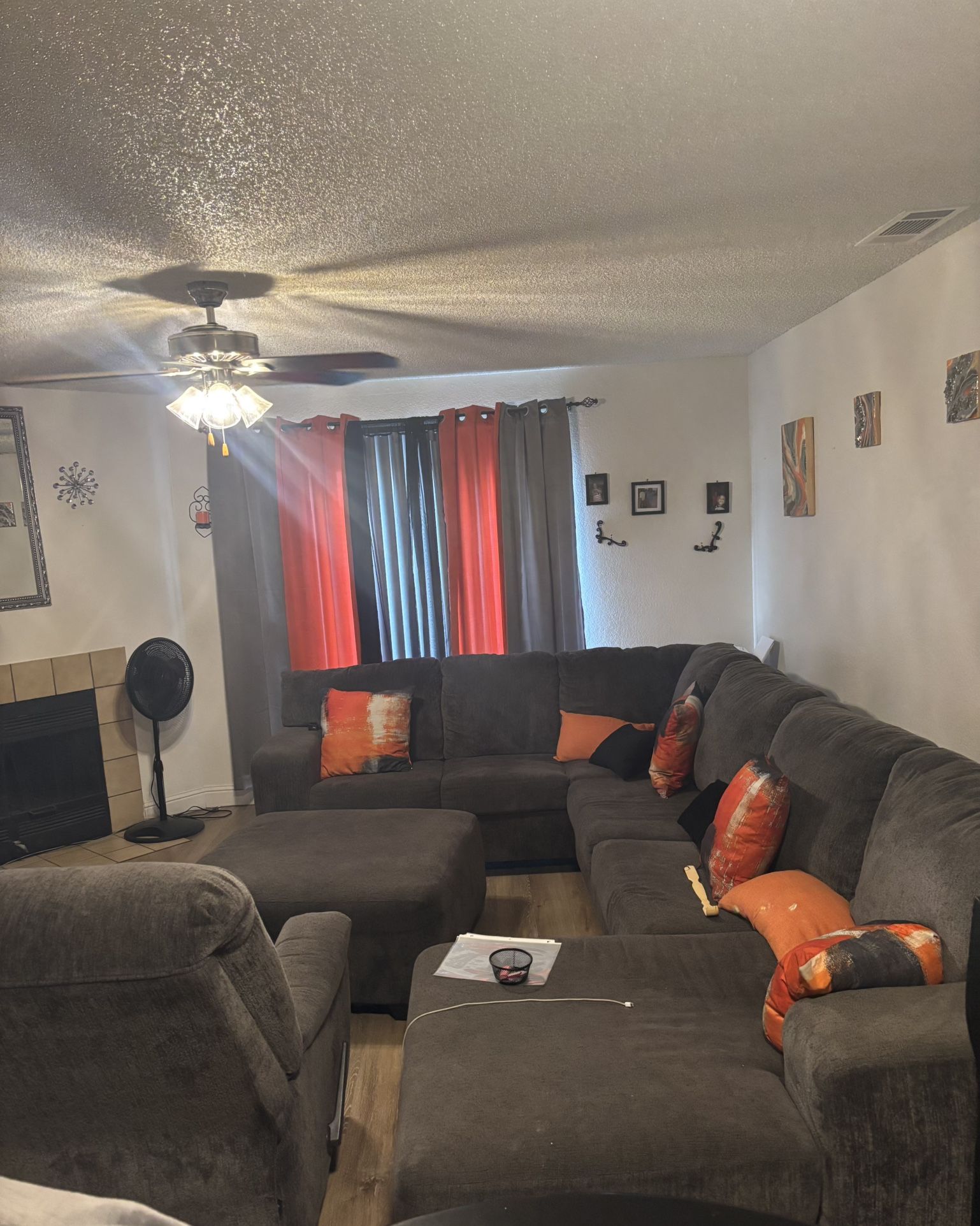 Sectional Couch With Chair And Ottoman