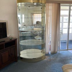 Beautify Glass Half Circle  Display Case