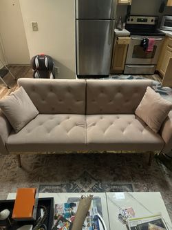 Pink Futon couch