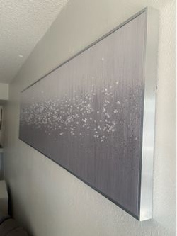 6ft Wall Picture Art Fading Silver with Glitter