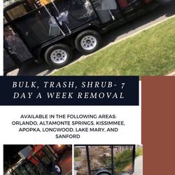 Bulk & Shrub Removal (7 Days Per Week)