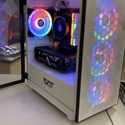 White gaming pc 
