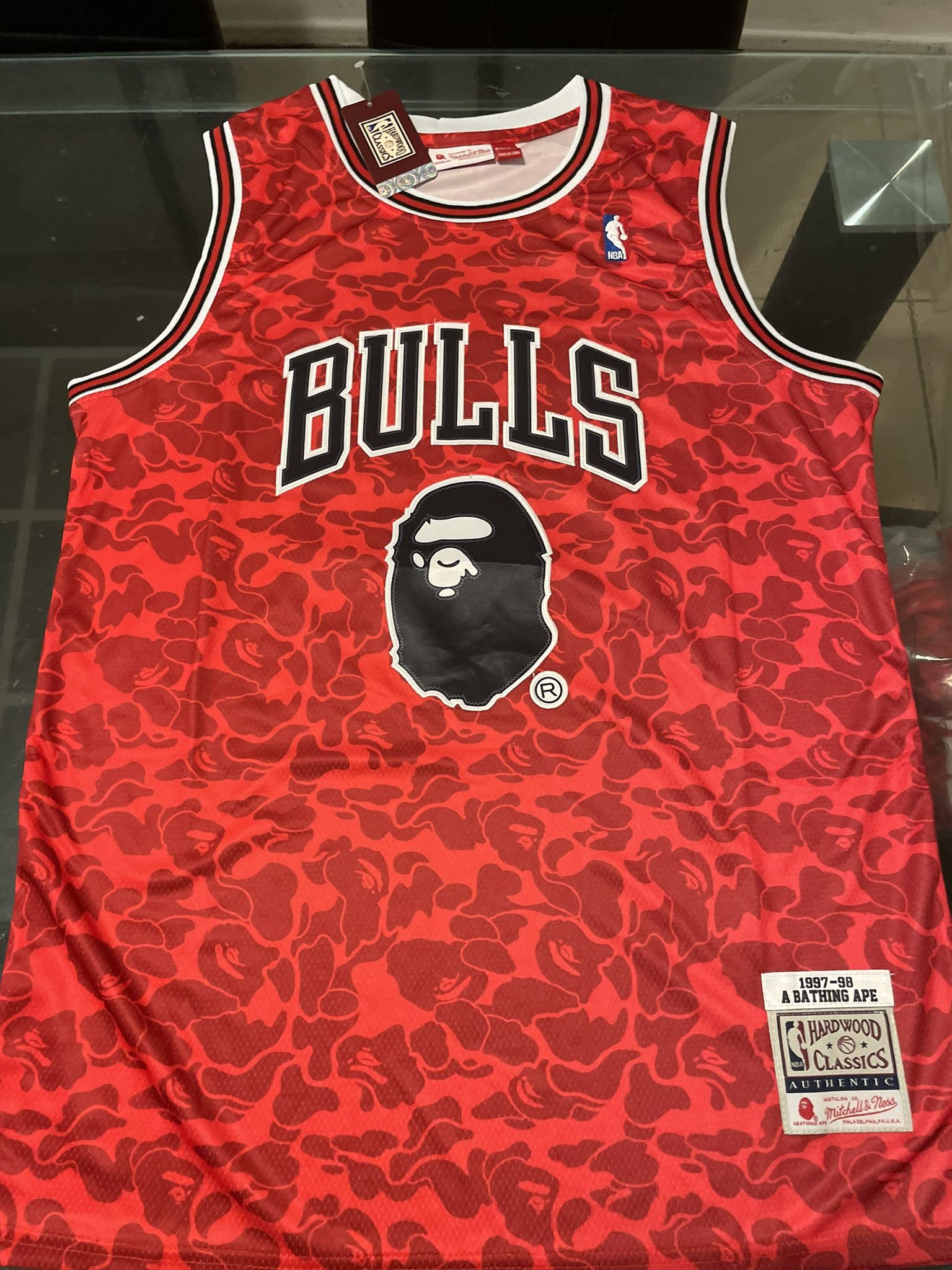 New! Bape Chicago Bulls Jersey 93 High Quality! XL