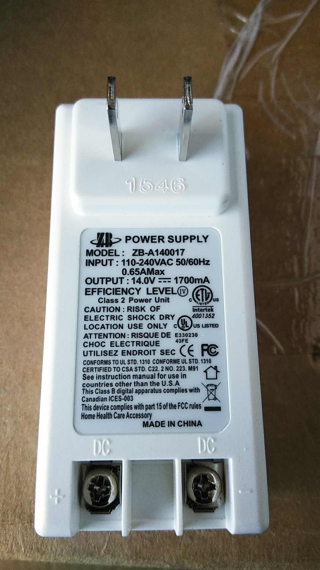 Alarm power supply 14 volts $5