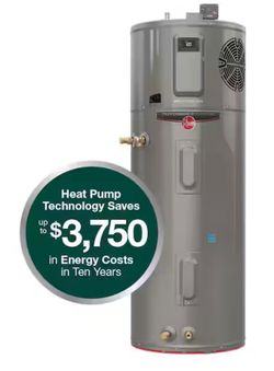 ProTerra 50 Gal. Smart High Efficiency Hybrid Heat Pump Water Heater w/ Leak Detection & Auto Shutoff - 10-Year Warranty