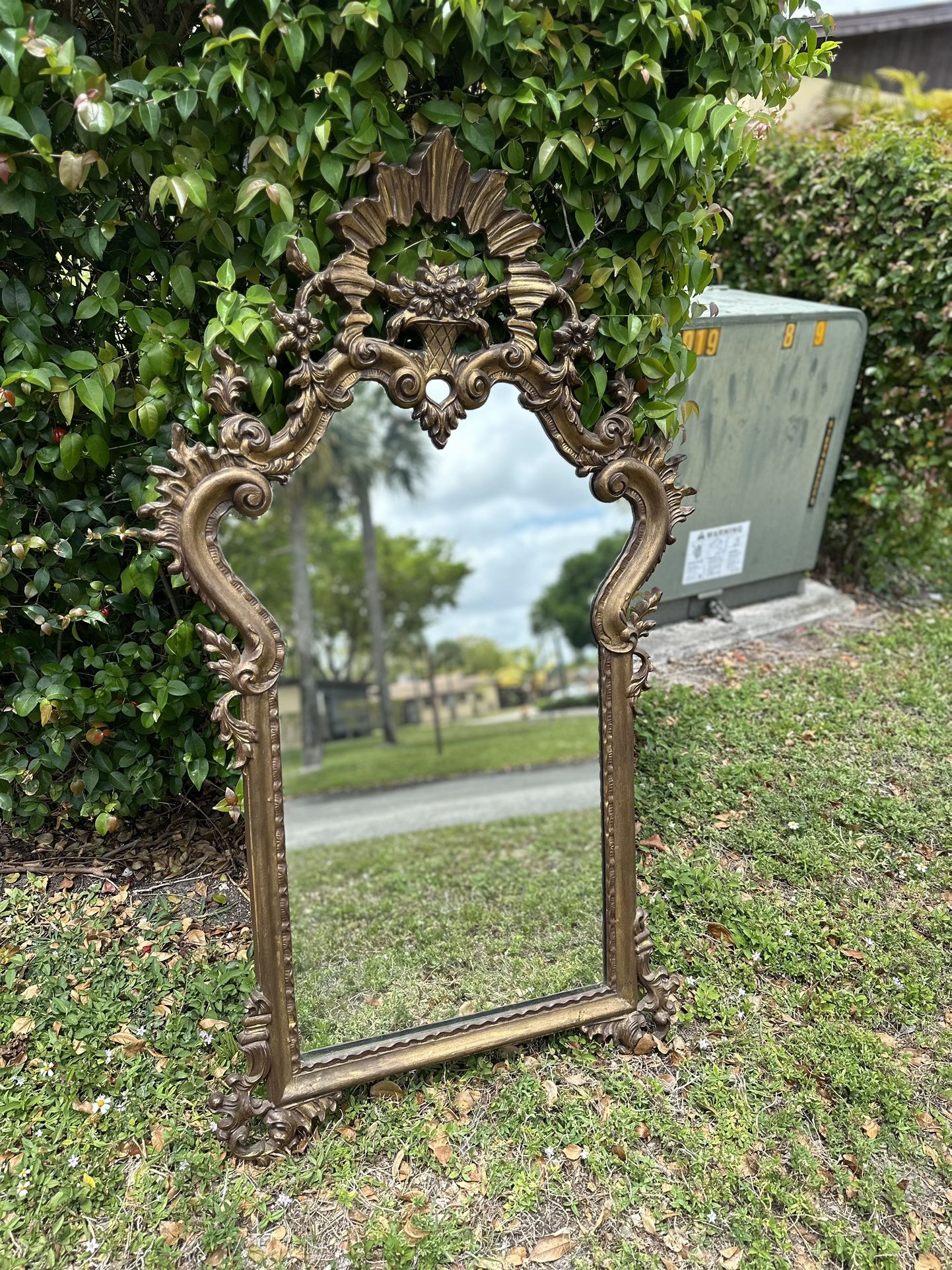 French Parisian Style Vintage Antique Mirror