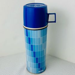 Vintage THERMOS King Seeley Bottle Blue Model No. 2210