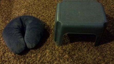 Stool and headrest pillow