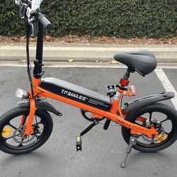 14 Inch Tire Foldable Electric Bicycle 36V 350w Motor 20MPH 