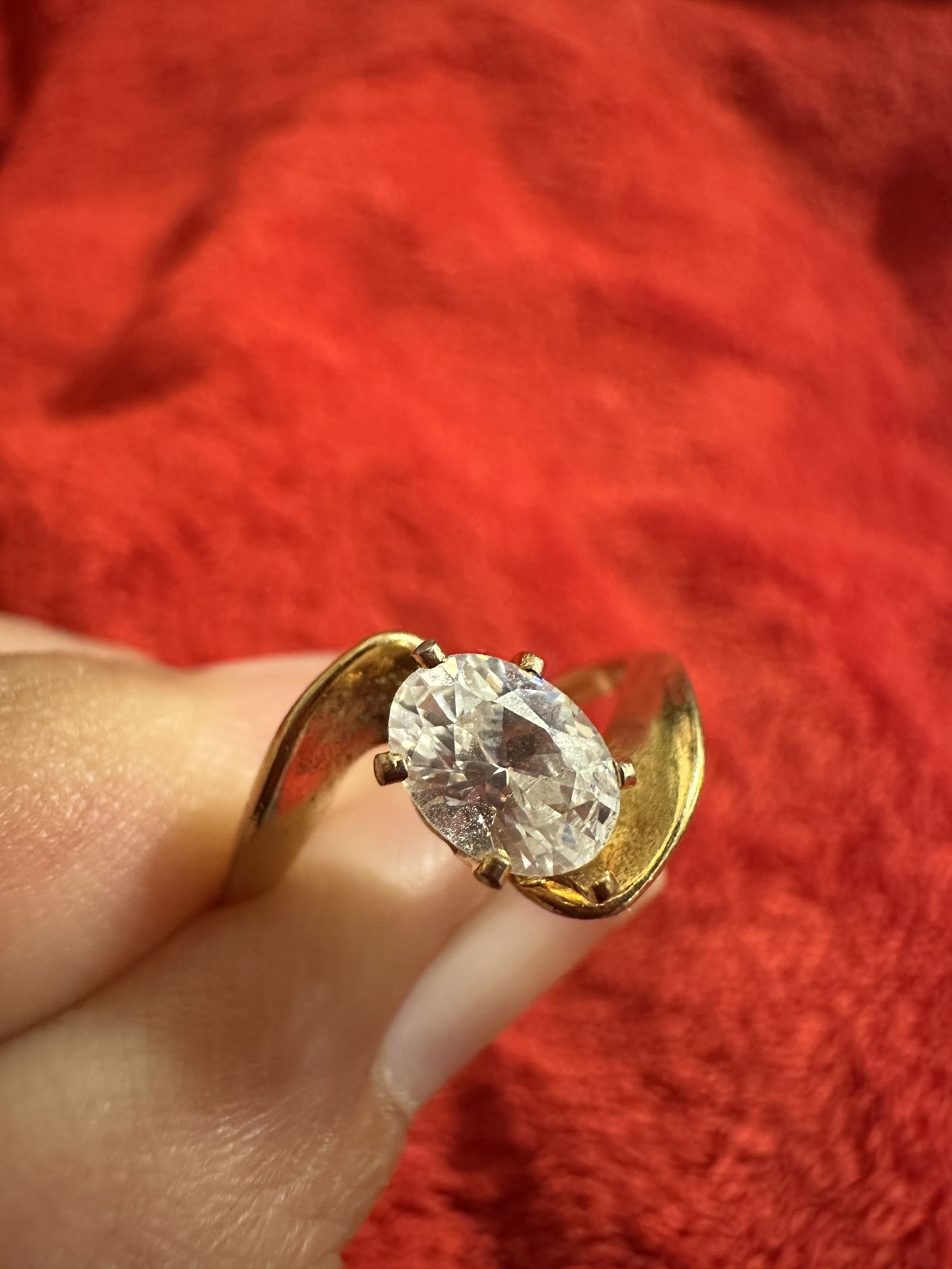 Gold Plated Ring Size 7 Brand New  